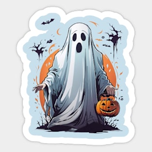 ghost halloween Sticker